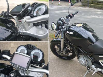 Klick für Originalgröße :TomTom-GO730-NAVI_Motorradhalterung_Ducati Monster_S2R800_Schichtel.jpg
