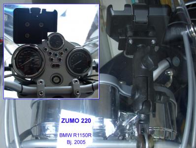 Klick für Originalgröße :ZUMO-220-Halterung_BMW-R1150R_RAMMOUNT_Scholzel.jpg